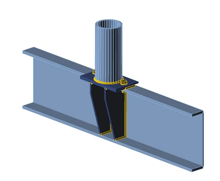 CHS column of thinner PFC beam